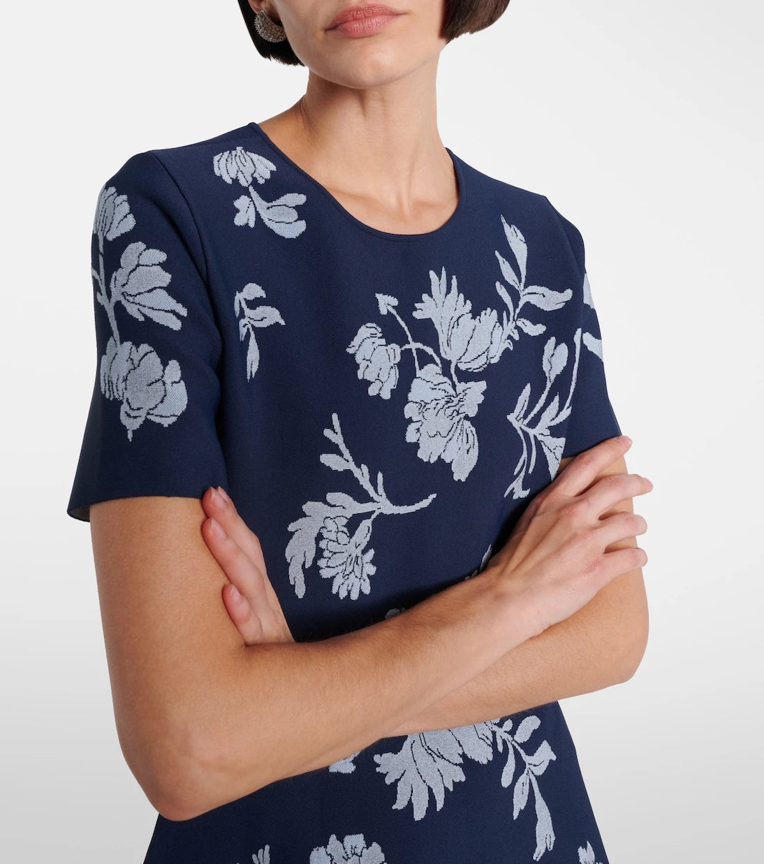 Carolina Herrera - Floral jacquard midi dress