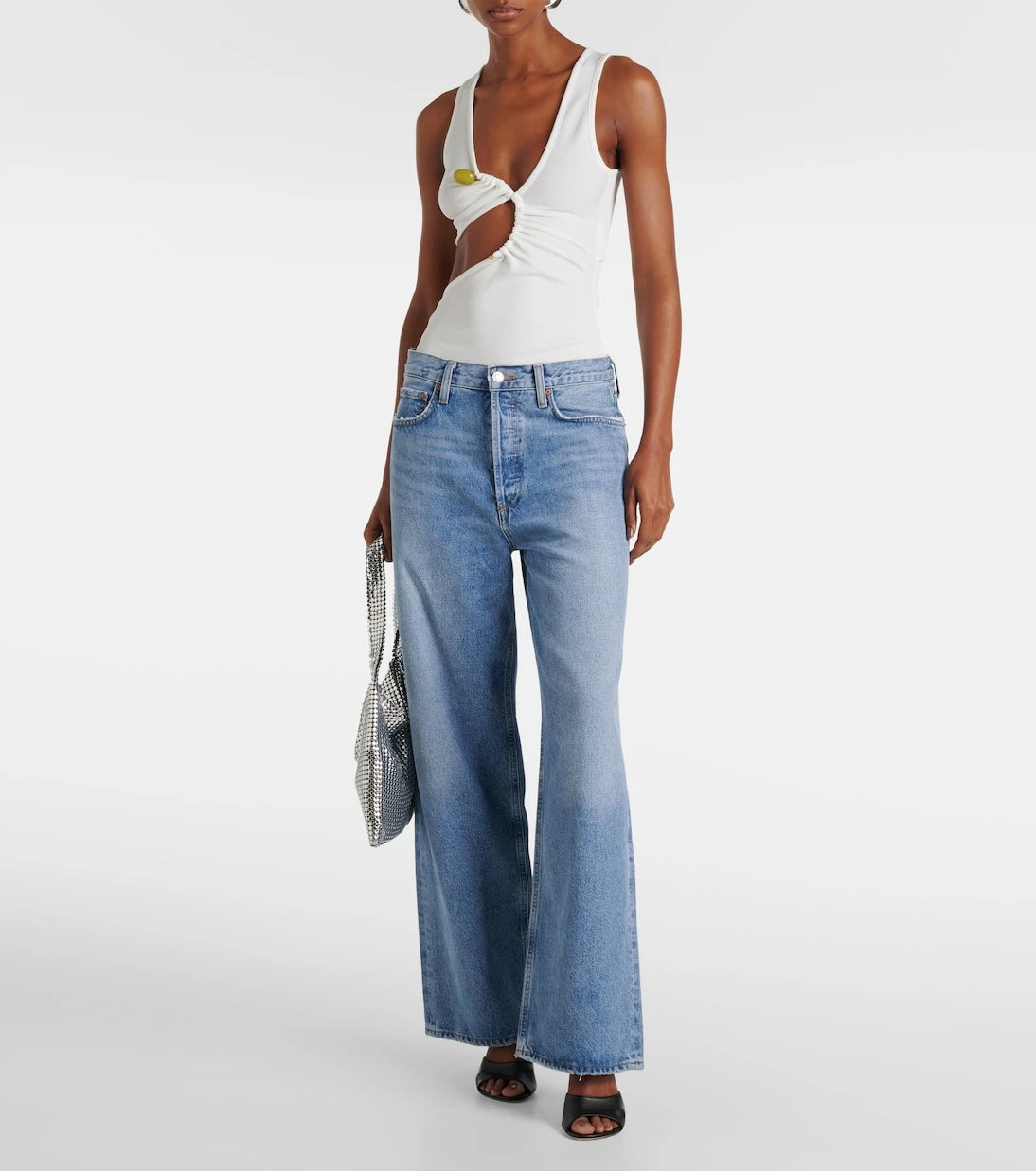 Christopher Esber - Arc Stone ribbed-knit tank top