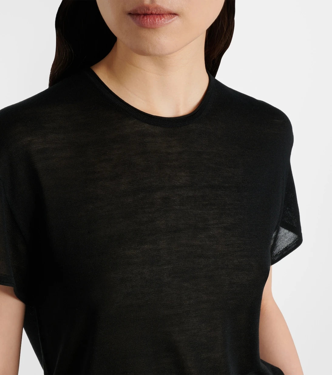 Toteme - Knitted silk t-shirt