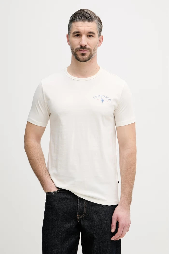 U.S. Polo Assn. Erkek Pamuklu Tişört SPIRIT OF SPORT BACK GRAPHIC