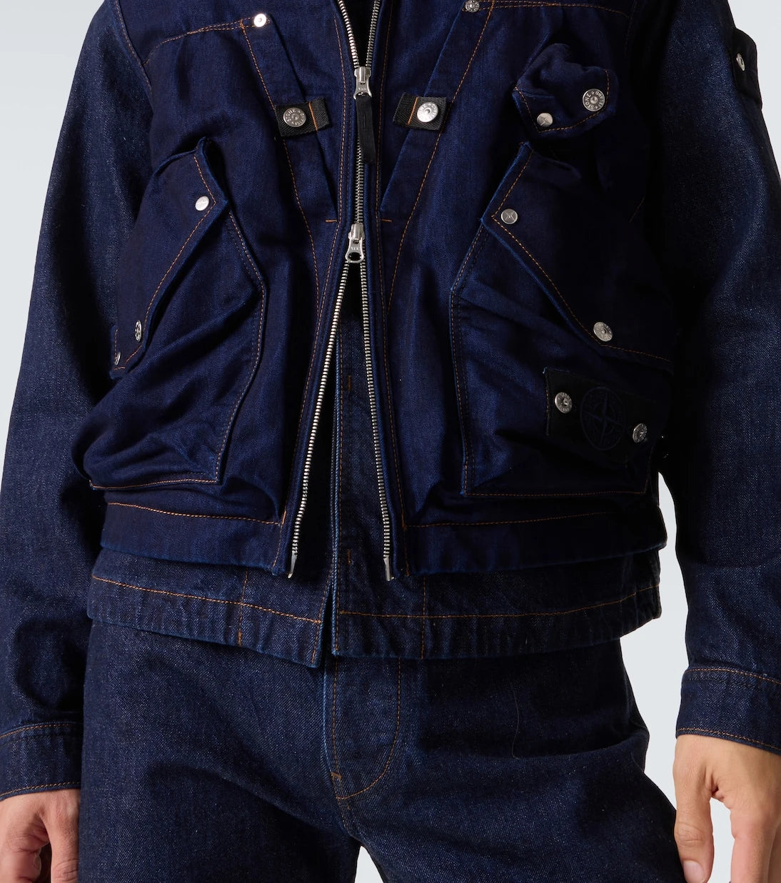 Stone Island - Denim cargo vest