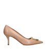 Salvatore Ferragamo Nude Leather Lara Pumps 70