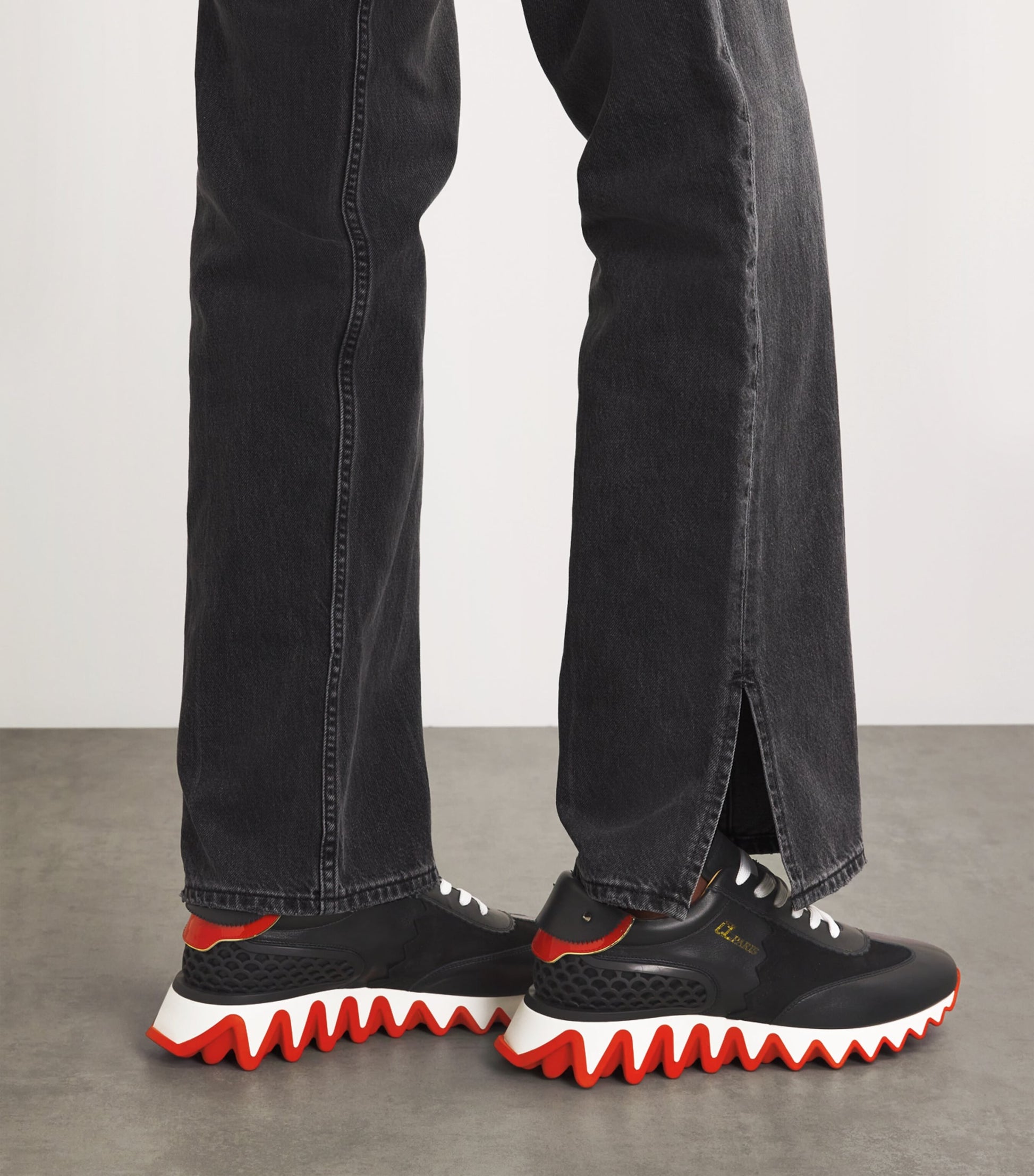 Christian Louboutin Multi Loubishark Calfskin Sneakers