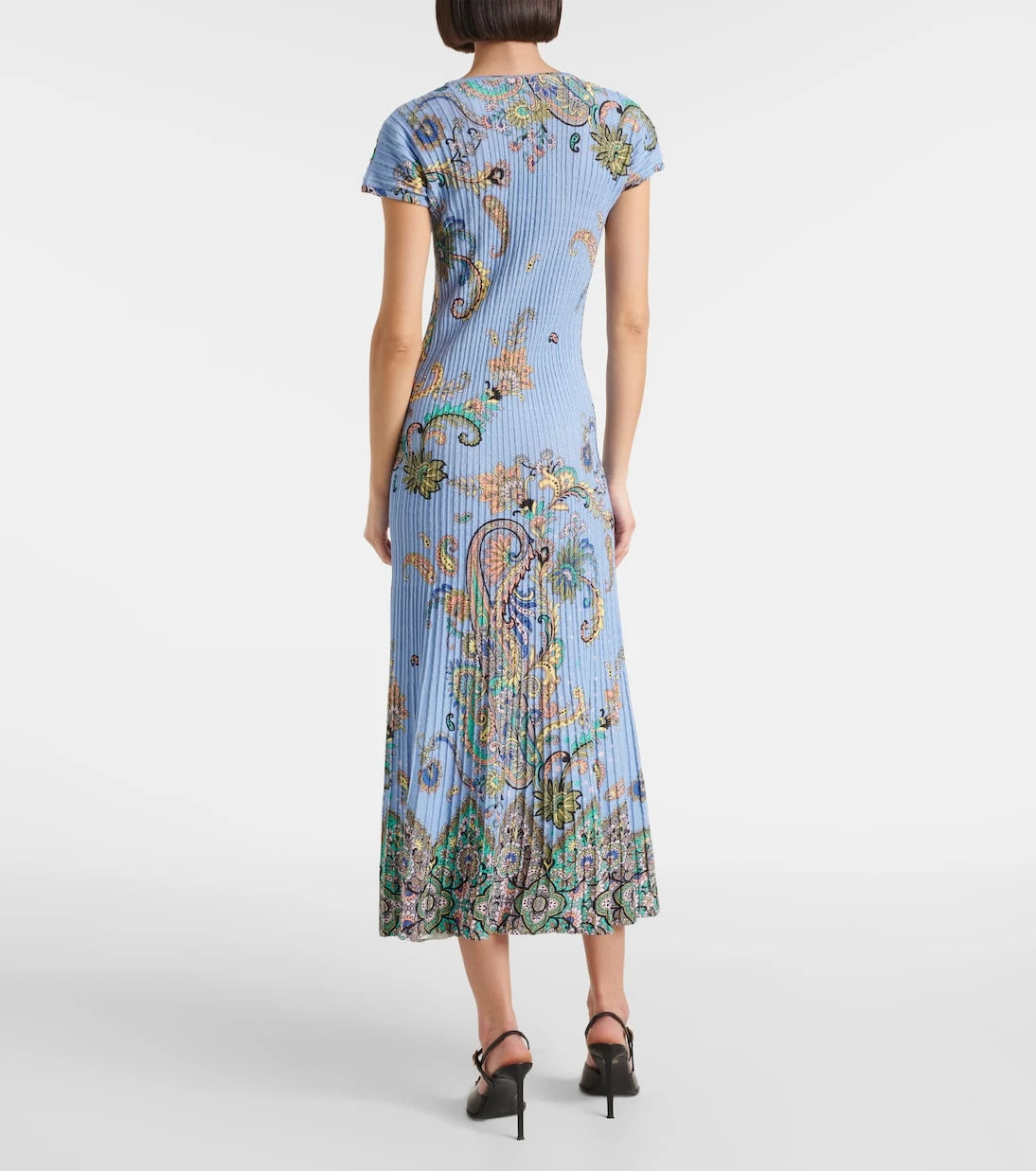 Etro - Printed cotton-blend midi dress