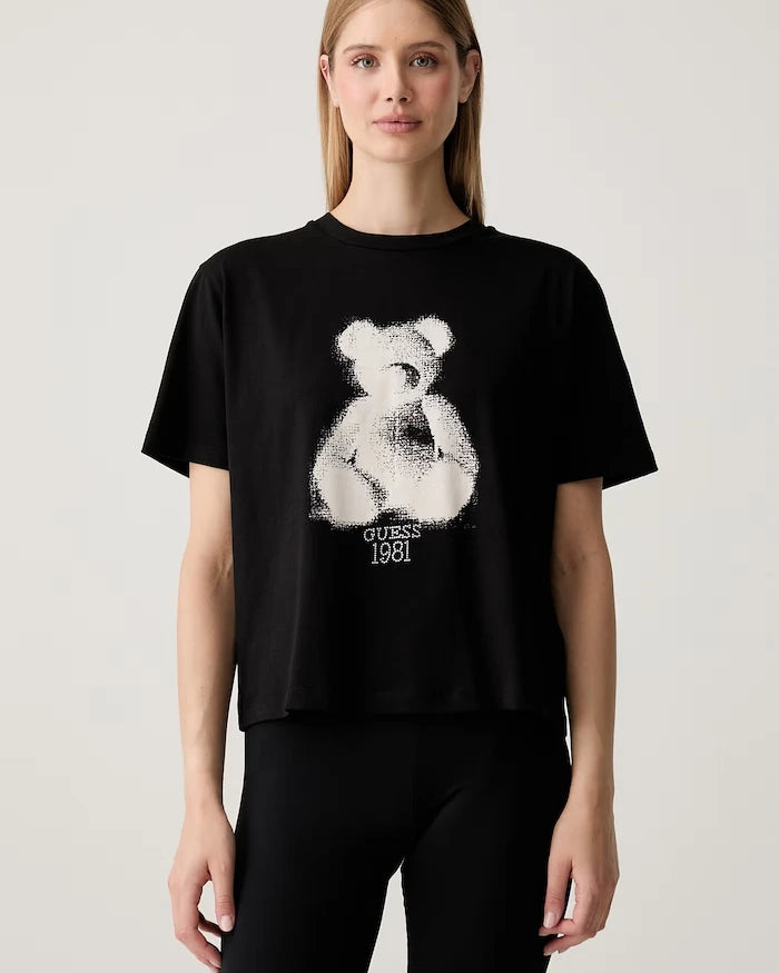 Guess BEAR pamuklu kadın tişört