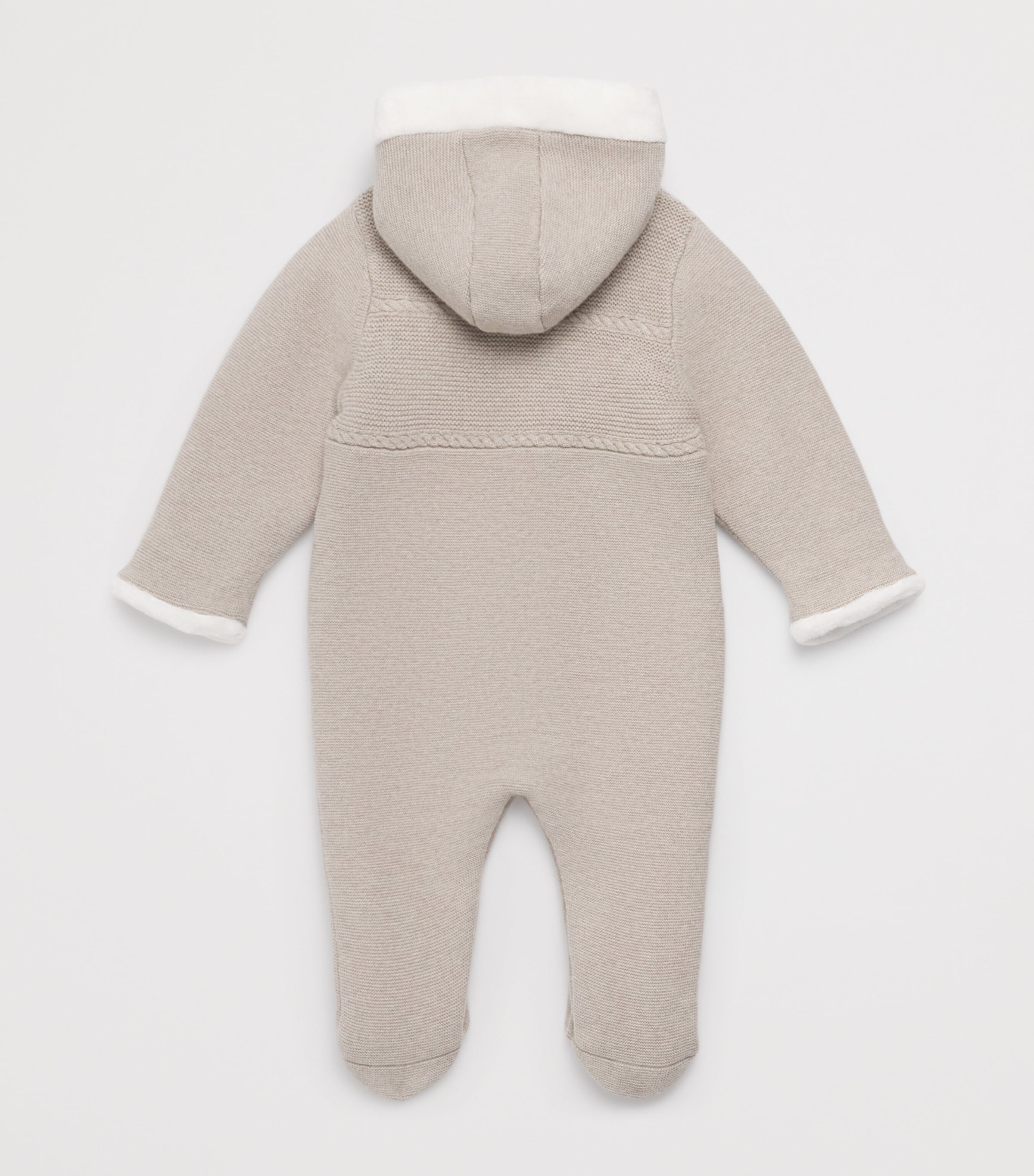 Tartine et Chocolat Cotton-Wool-Cashmere Hooded All-In-One (1-18 Months)