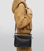 LOEWE Black Small Leather Puzzle Edge Top-Handle Bag