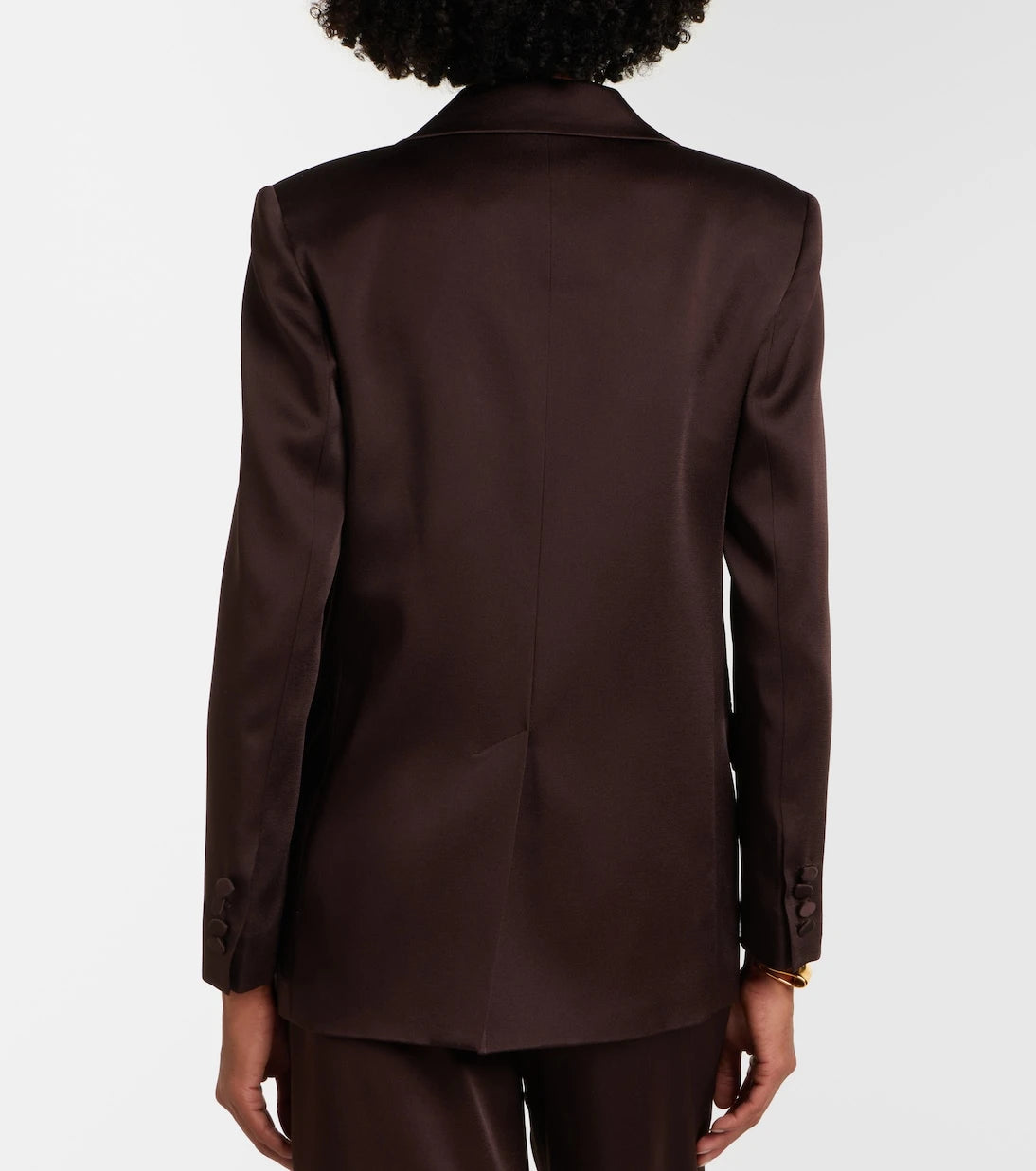 Max Mara - Arca double-breasted satin blazer