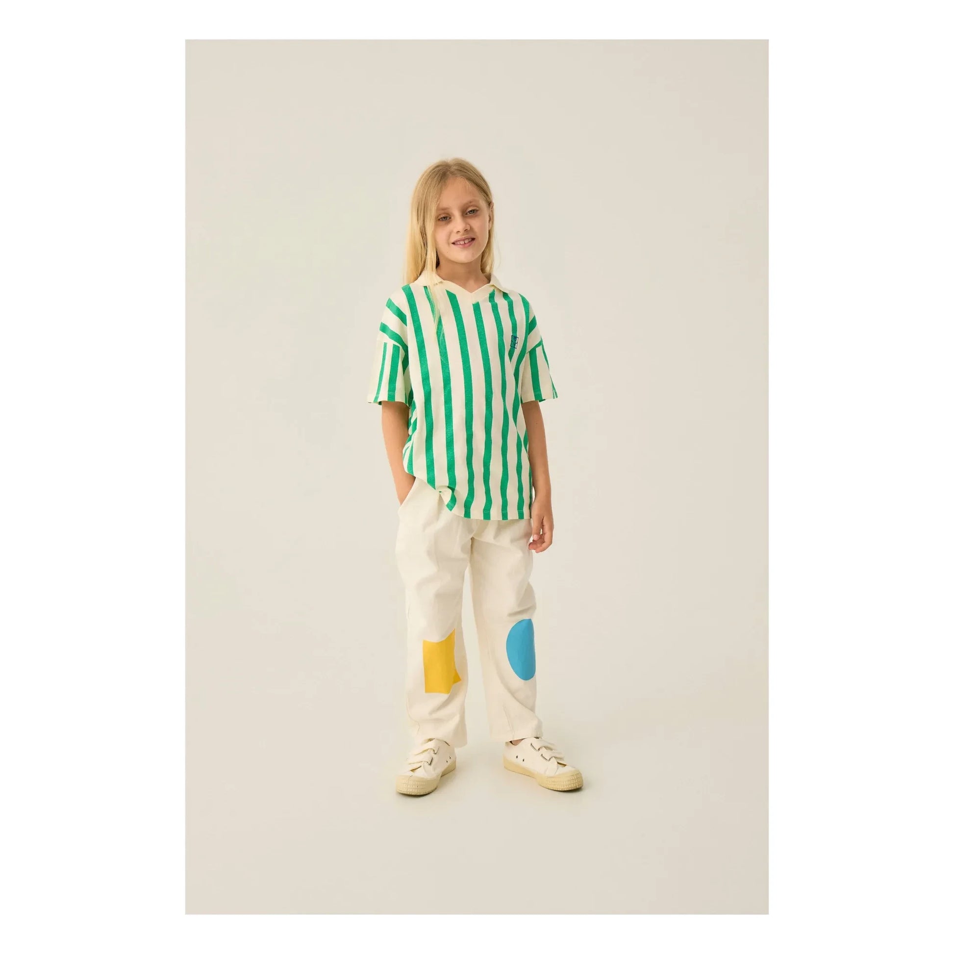 The Campamento - Oversize striped polo shirt | Green
