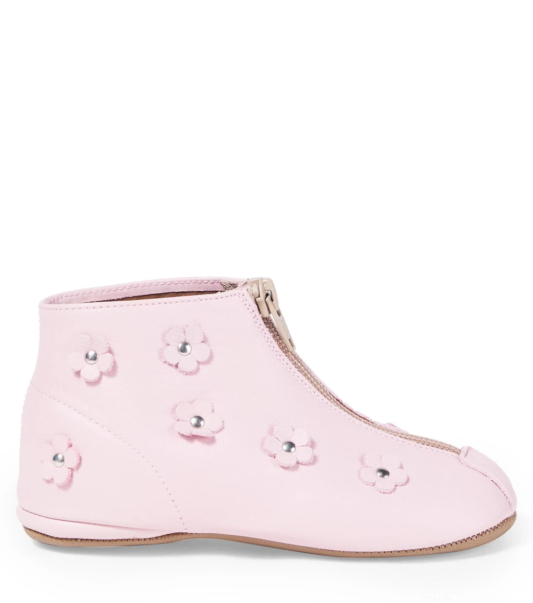 PèPè - Floral-appliqué leather boots