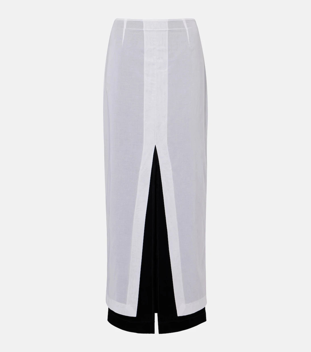 The Row - Iphora layered cotton maxi skirt