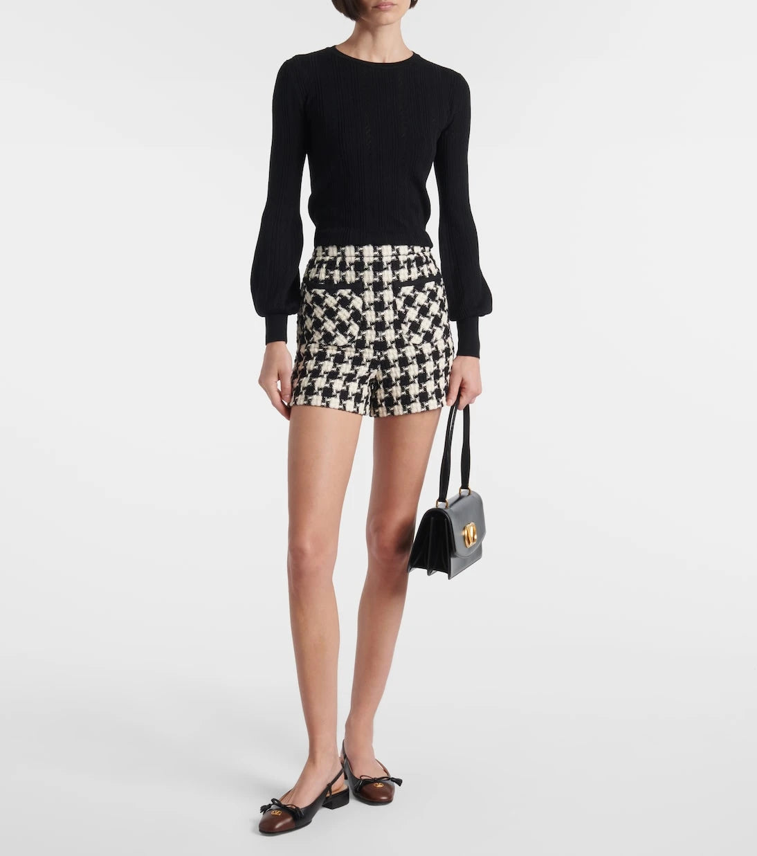 Valentino - Mossi tweed shorts