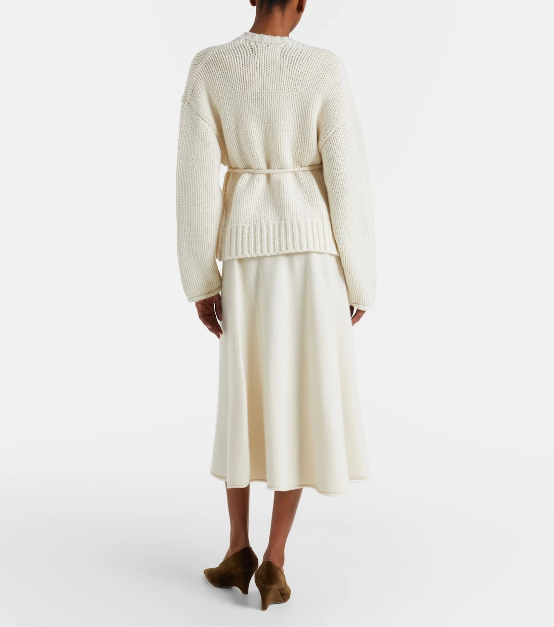 Extreme Cashmere - N°388 Ease cashmere-blend midi skirt
