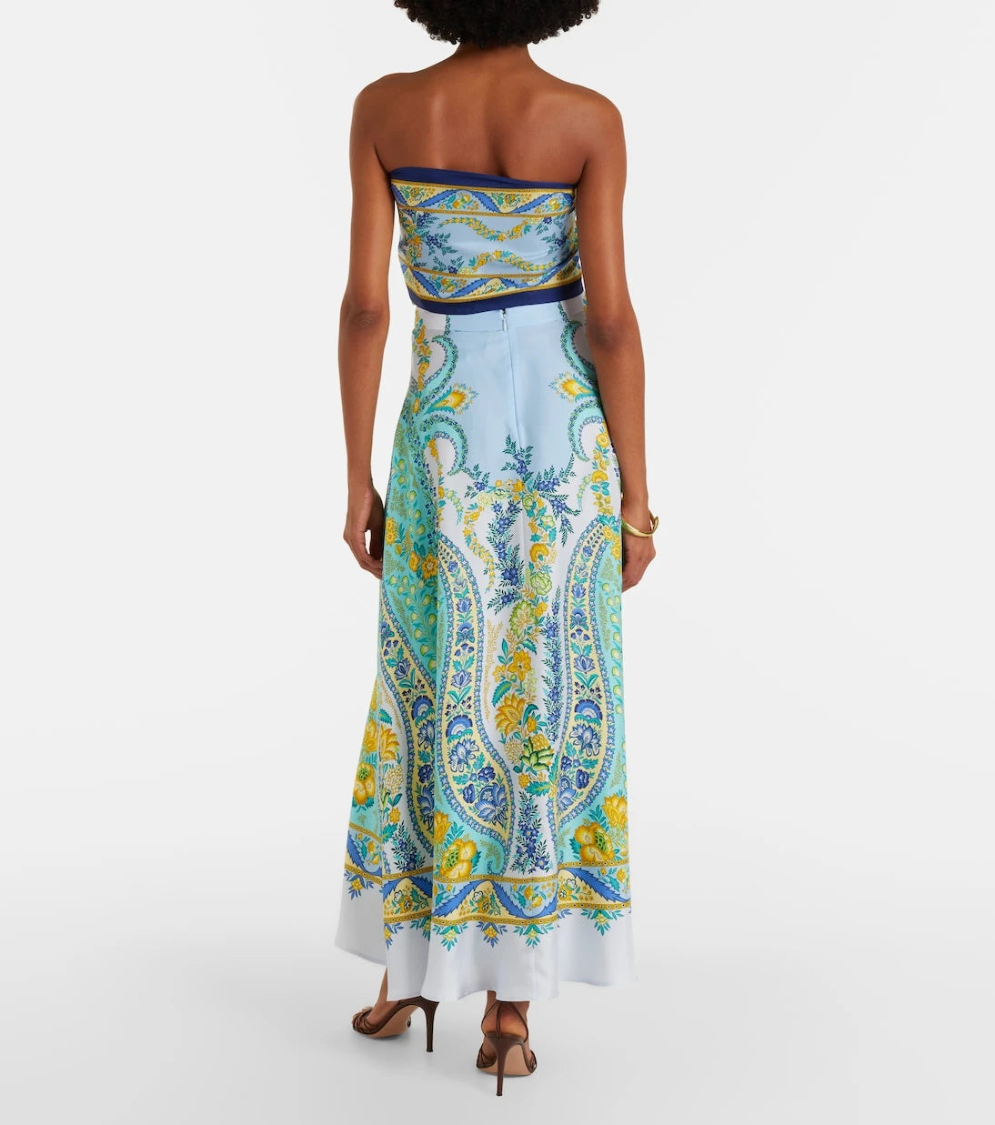 Etro - Floral silk maxi skirt