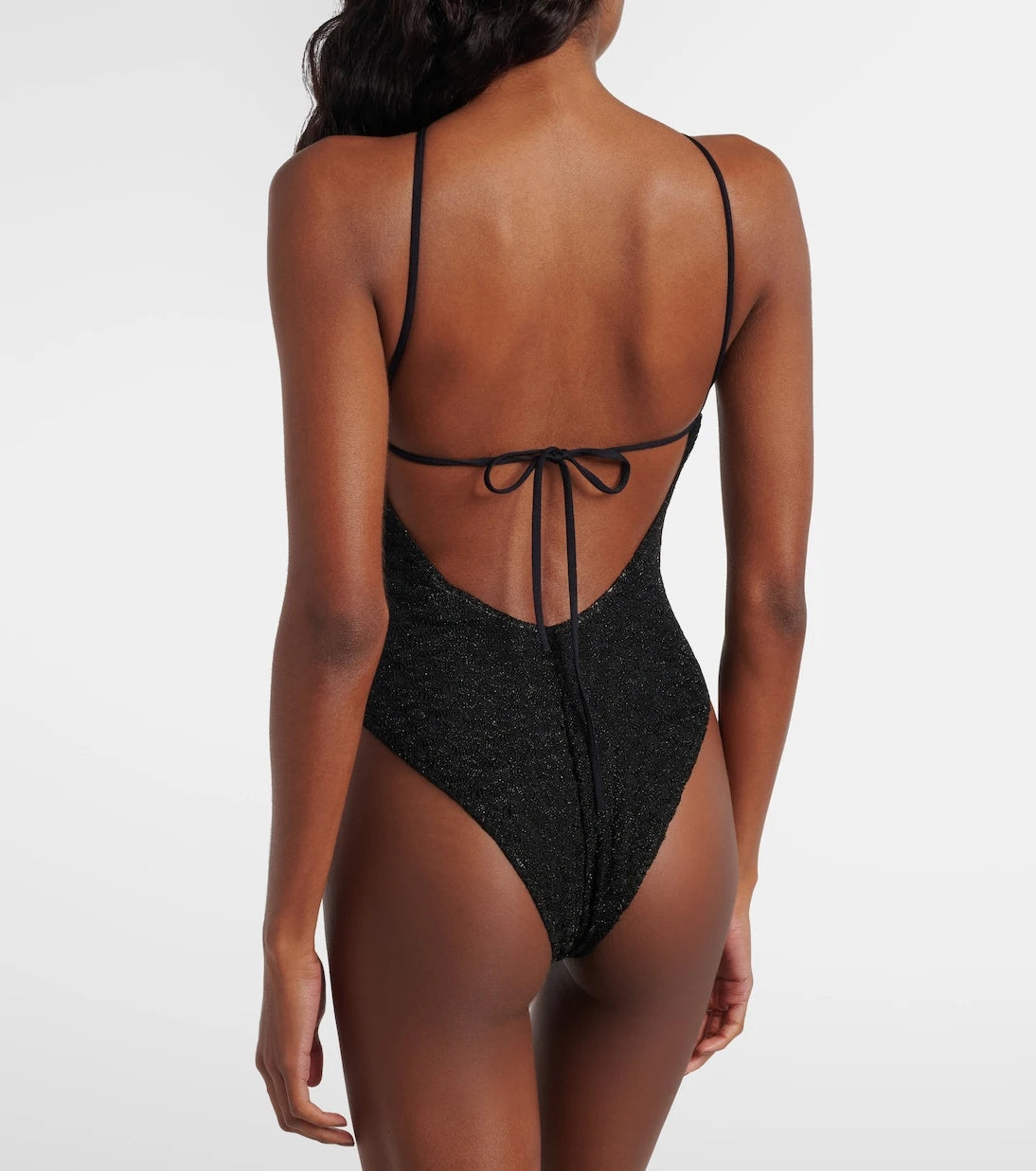 Missoni - Zigzag cutout lamé swimsuit