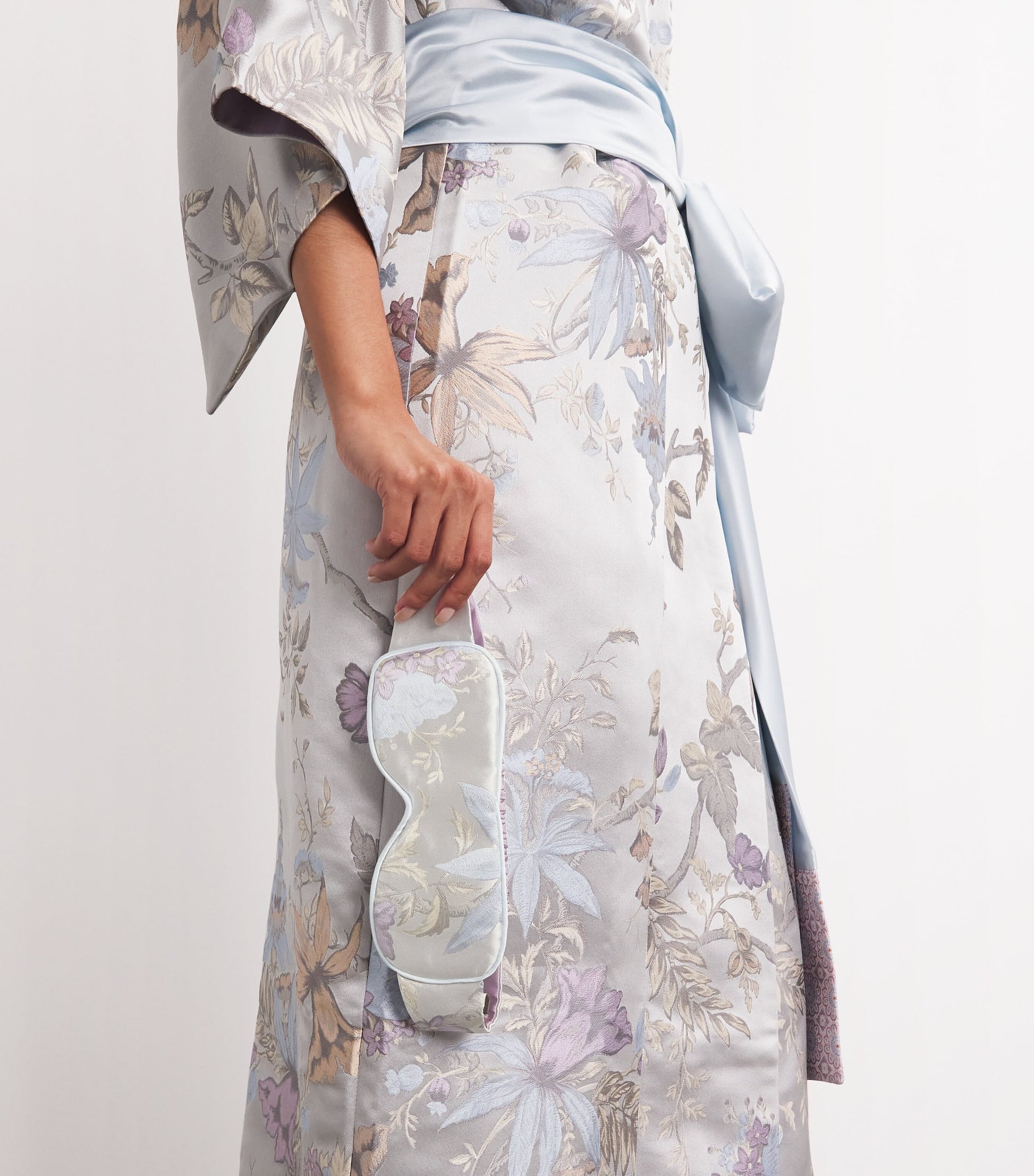 Daniel Hanson Multi Silk Floral Jacquard Eye Mask