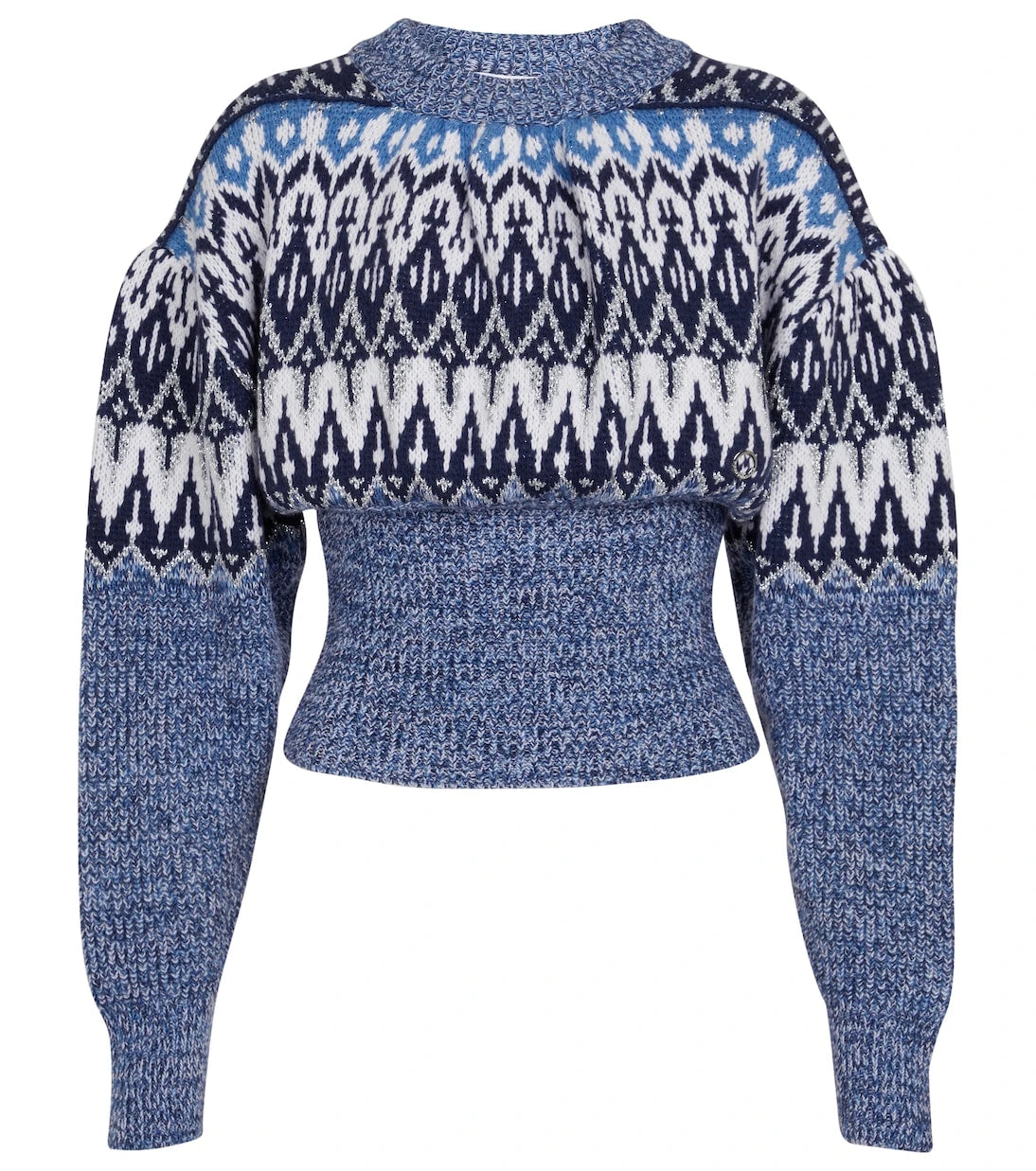 Rabanne - Jacquard wool-blend sweater