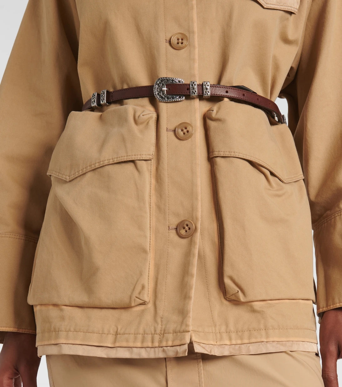 Dorothee Schumacher - Perfect Match belted cotton jacket