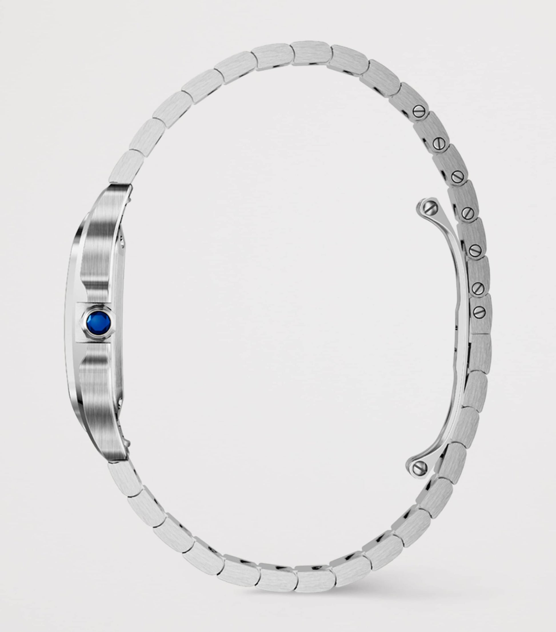 Small Steel Santos de Cartier Watch 34.5mm