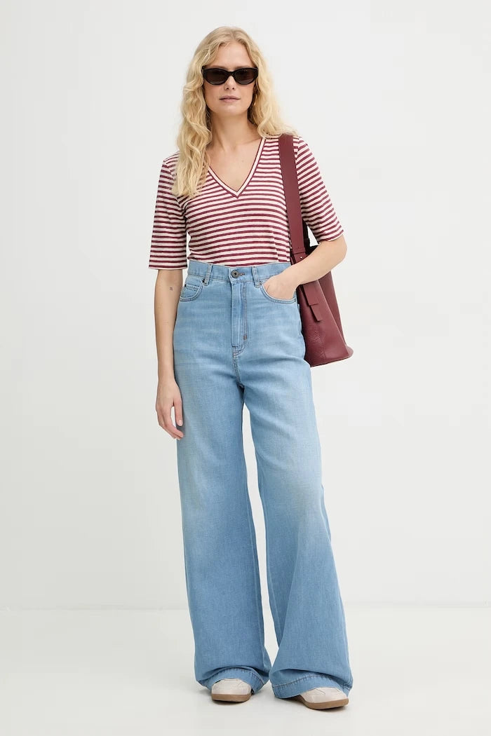 Weekend Max Mara дънки wide leg дамски LATINO