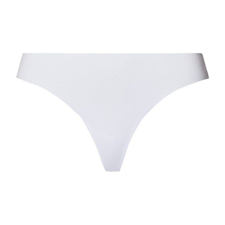 White Invisible Cotton Thong