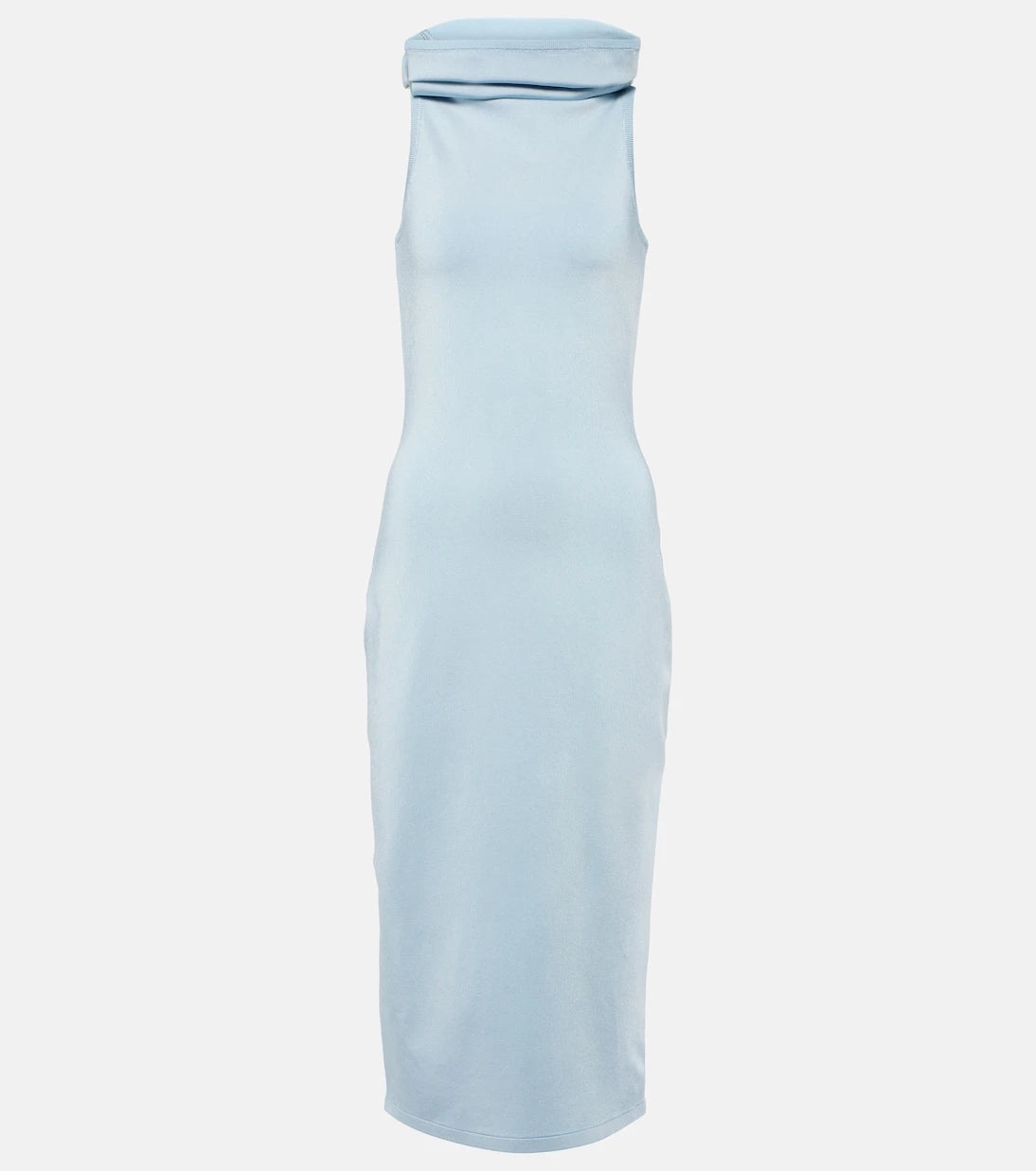 Alaïa - Hooded jersey midi dress