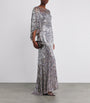 Jenny Packham Metallic Embellished Ines Gown