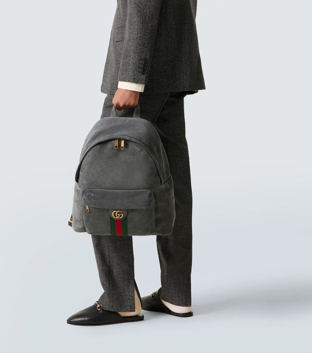 Gucci - Ophidia suede backpack