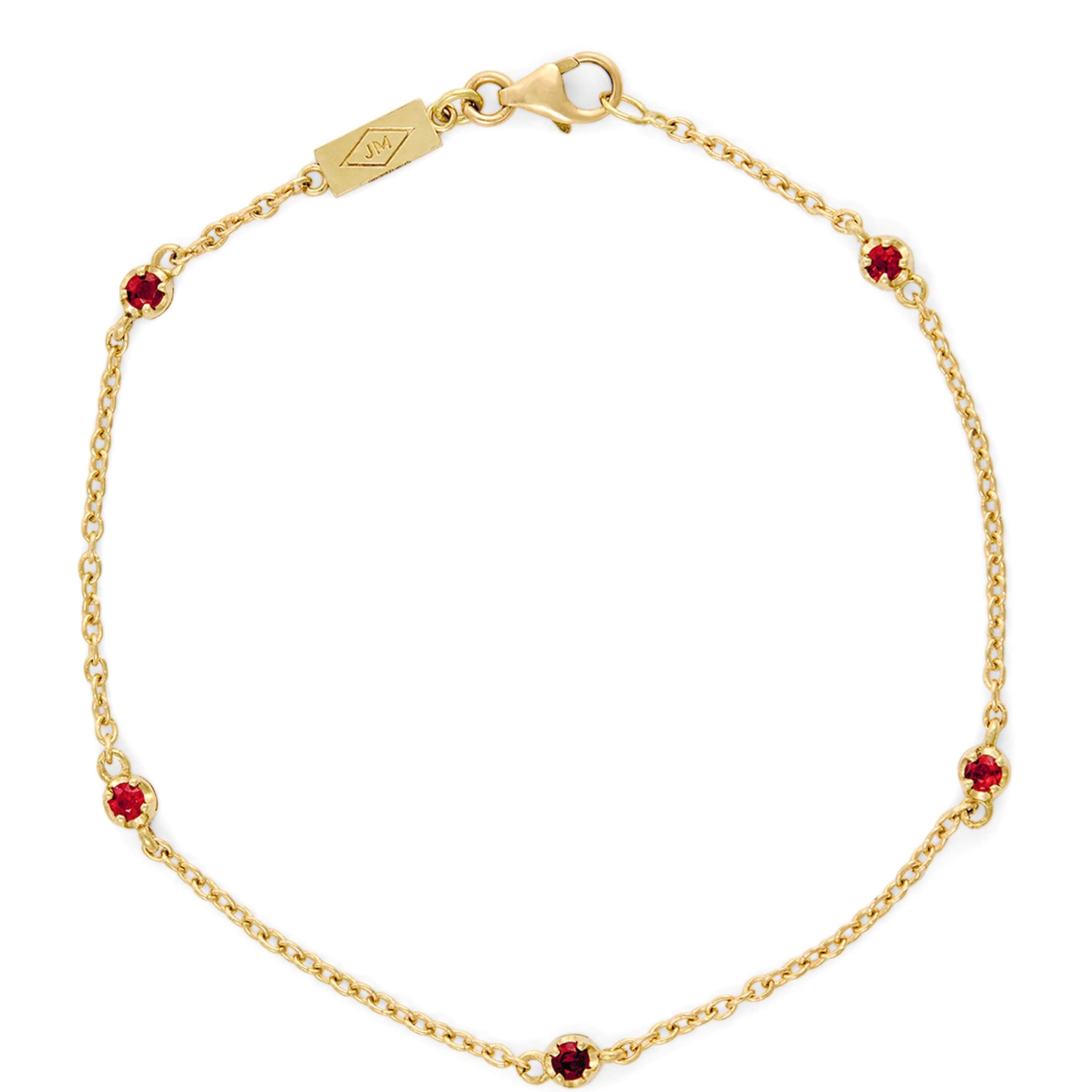 Yellow Gold and Ruby Edith Bracelet