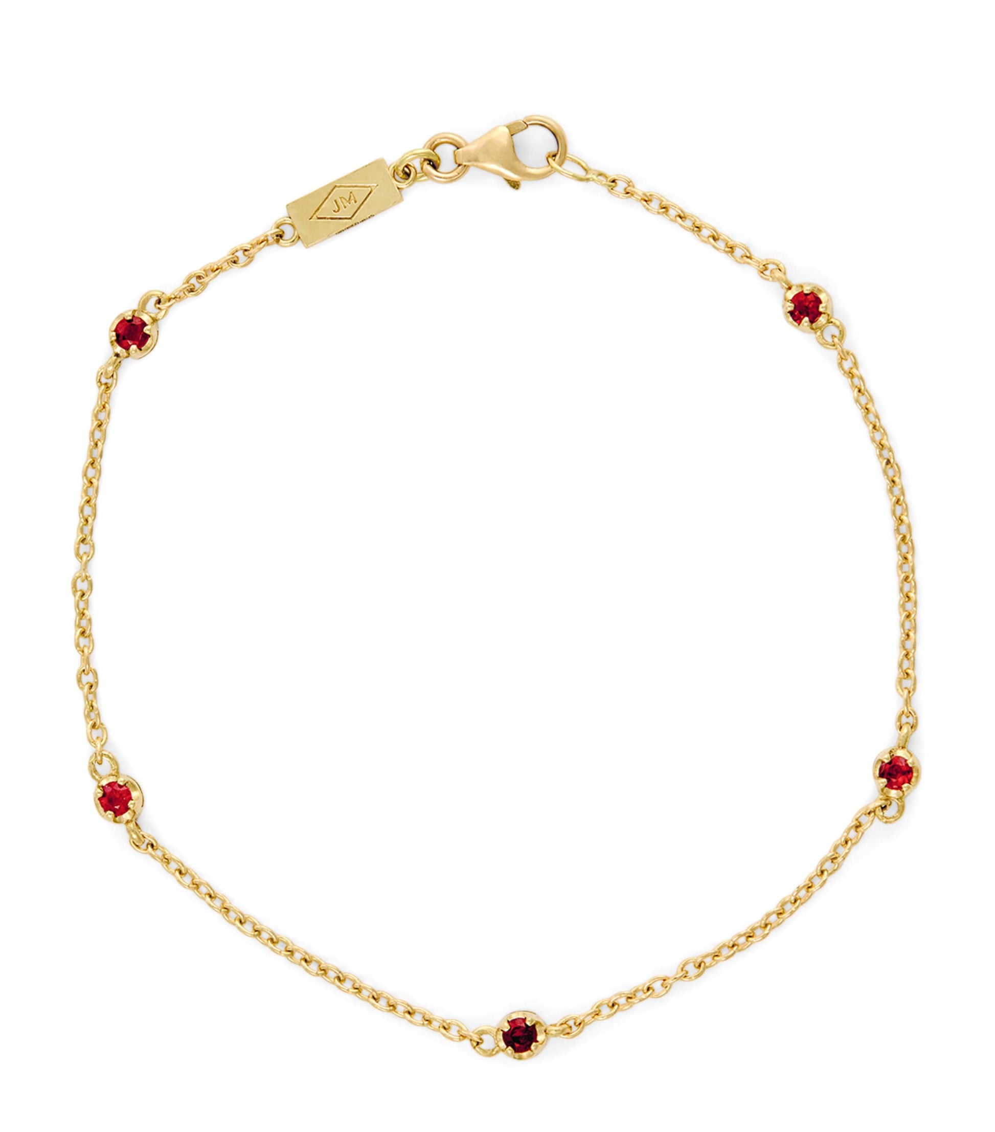 Yellow Gold and Ruby Edith Bracelet