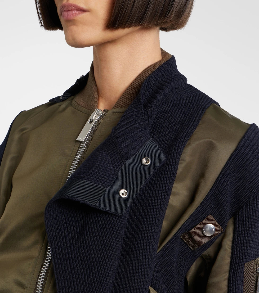 Sacai - جاكيت بلوزون متعدد الألواح