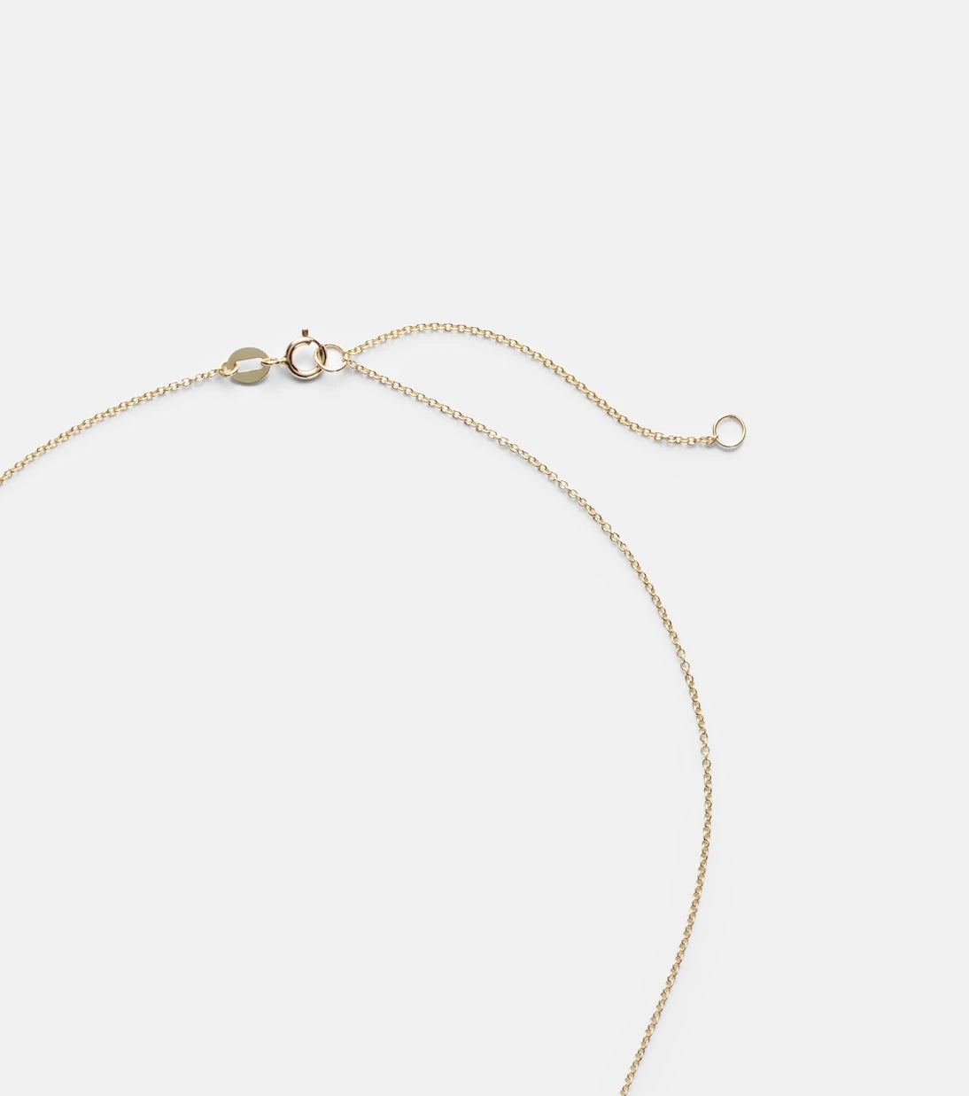 Stone and Strand - 10kt gold charm necklace with garnet