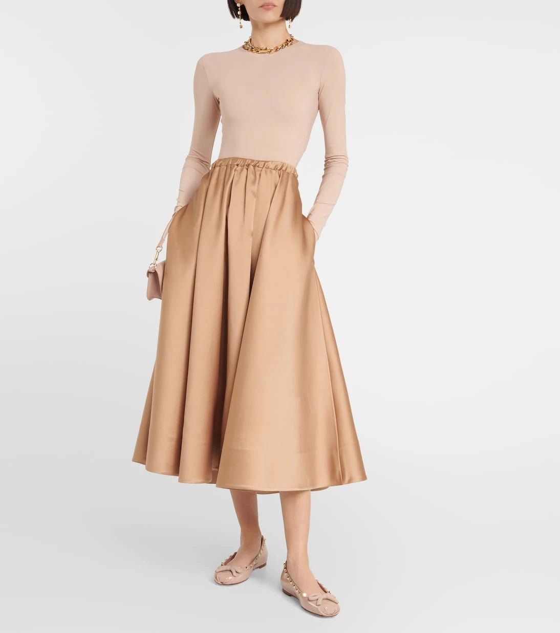Valentino Garavani - Rockstud patent leather ballet flats