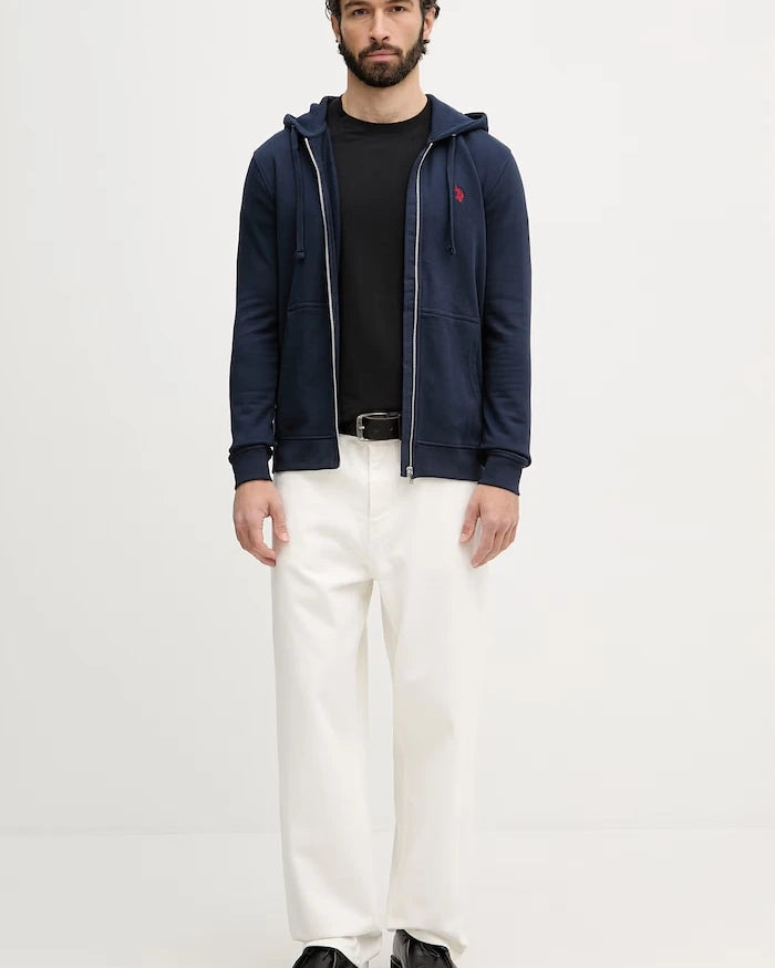 U.S. Polo Assn. Erkek Pamuklu Fermuarlı Sweatshirt DHM LB