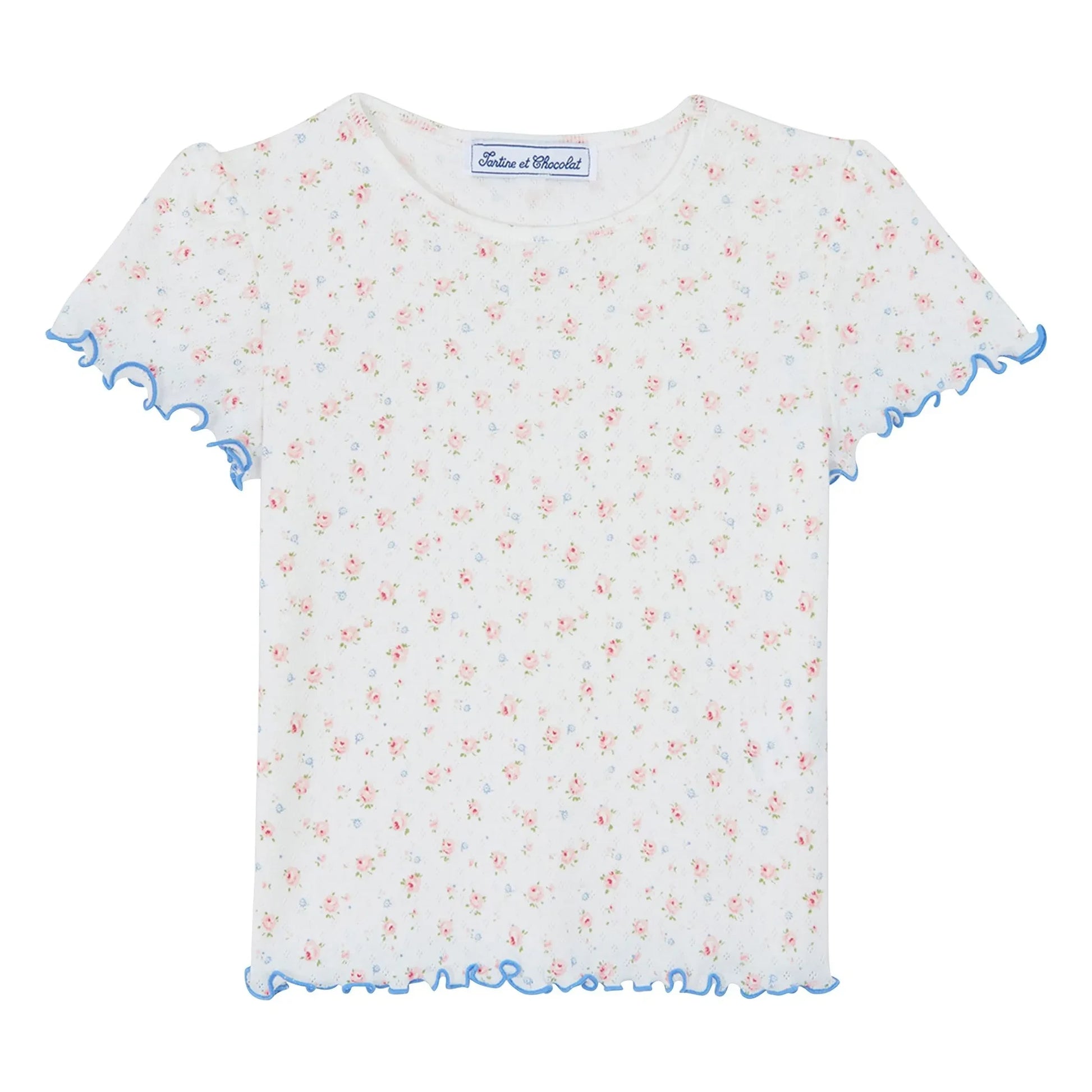 Tartine et Chocolat - Short Flowery Pyjamas | Ecru