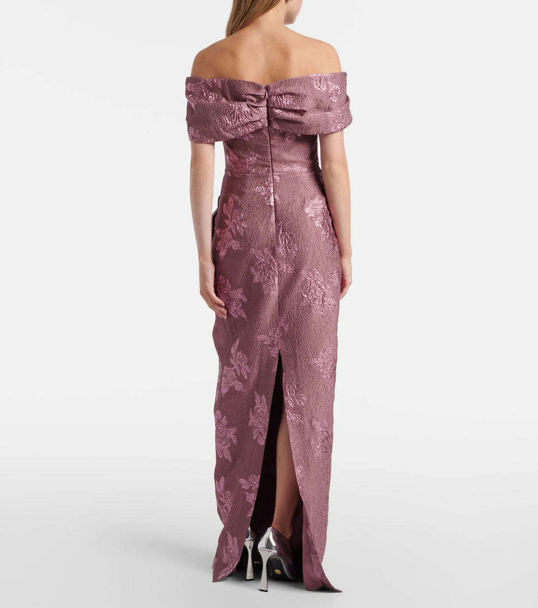 Rebecca Vallance - Levinia off-shoulder brocade gown