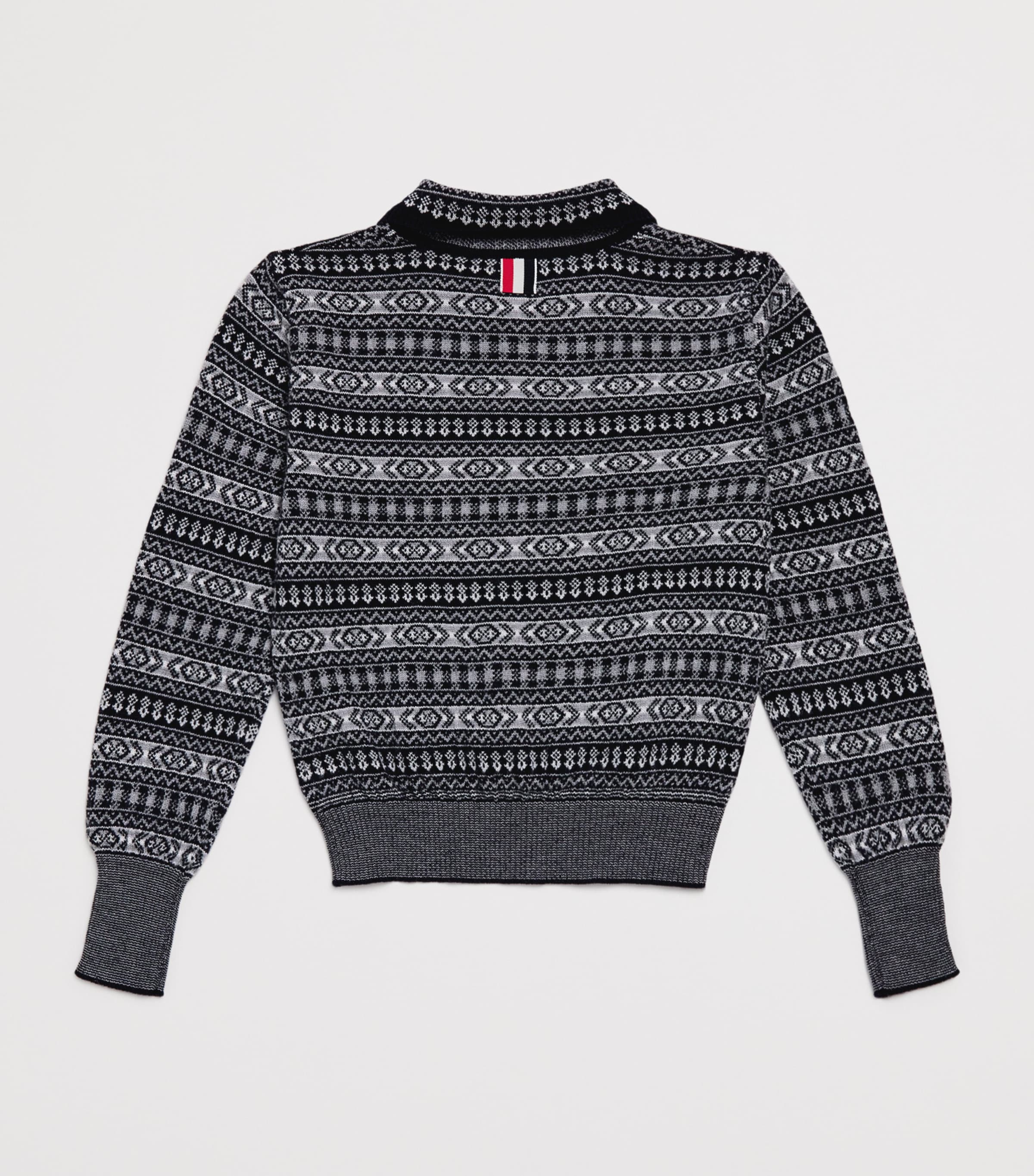 Wool Fair Isle Sweater (2-12 Years) NAVY