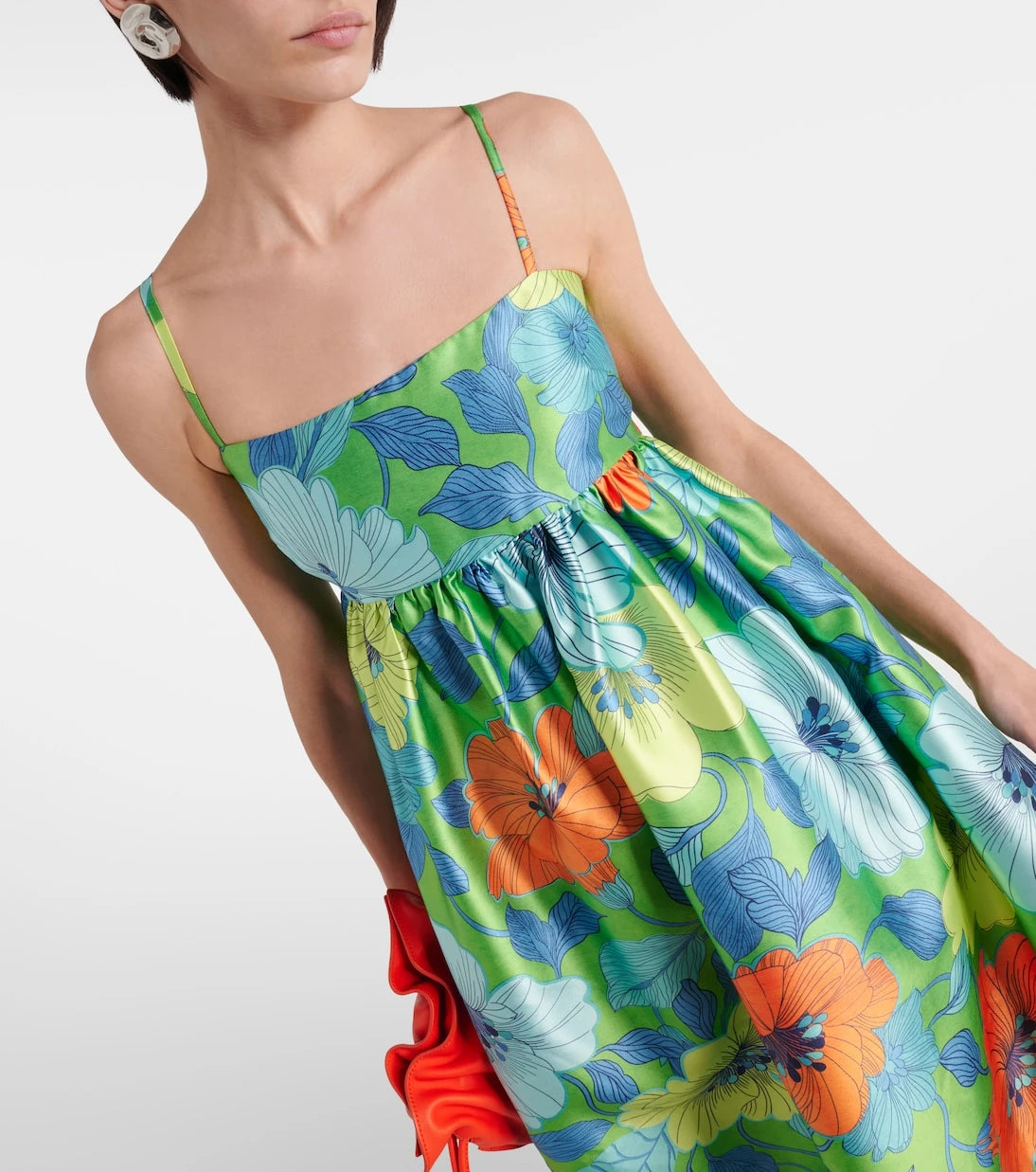 Alémais - Floral satin midi dress