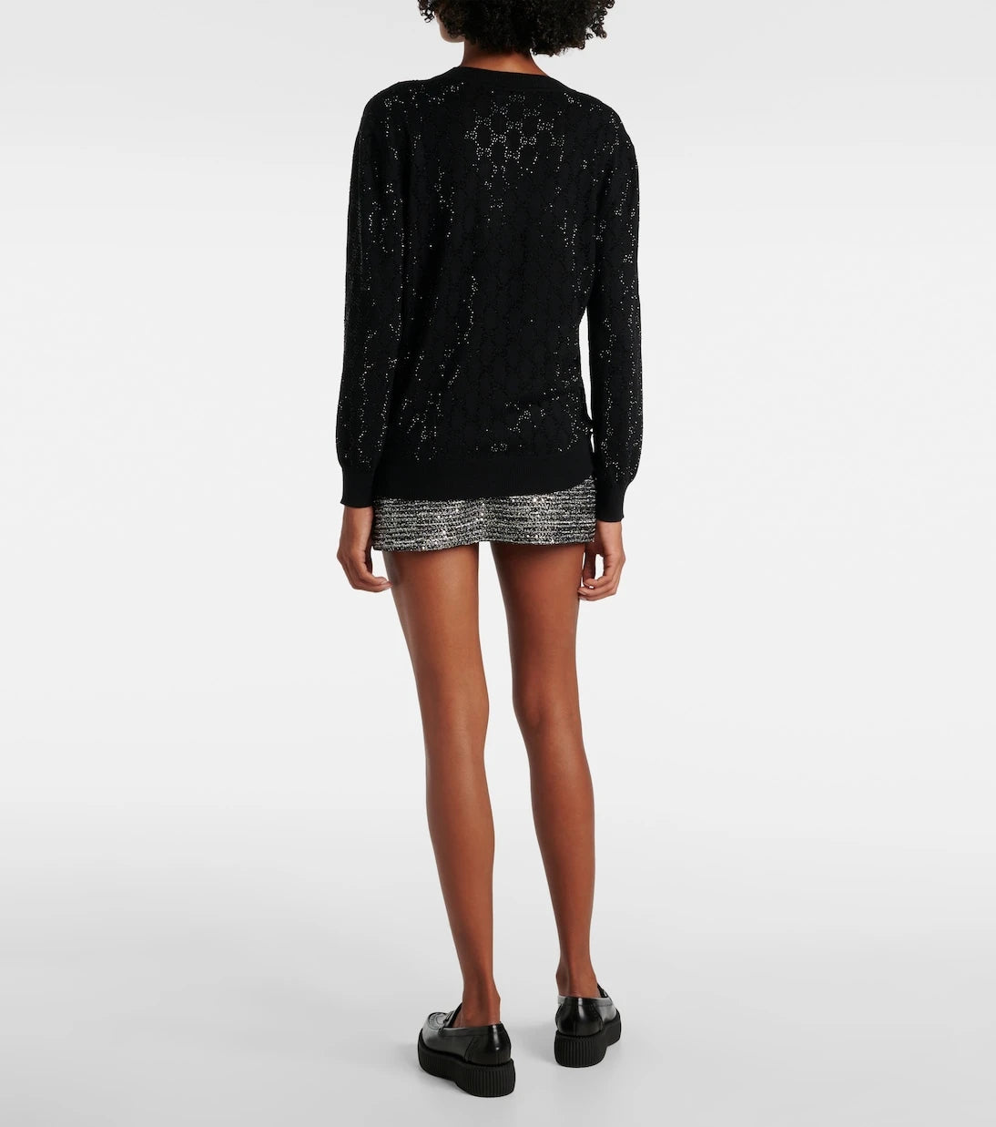 Gucci - GG Crystal wool cardigan