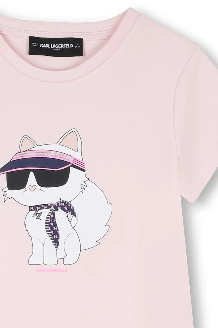 Karl Lagerfeld Çocuk Pamuklu Elbise