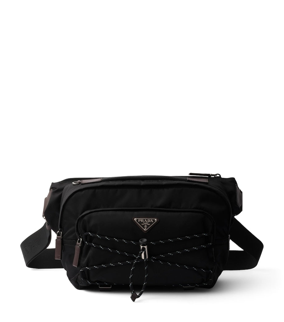 Prada Re-Nylon and Leather Shoulder Bag