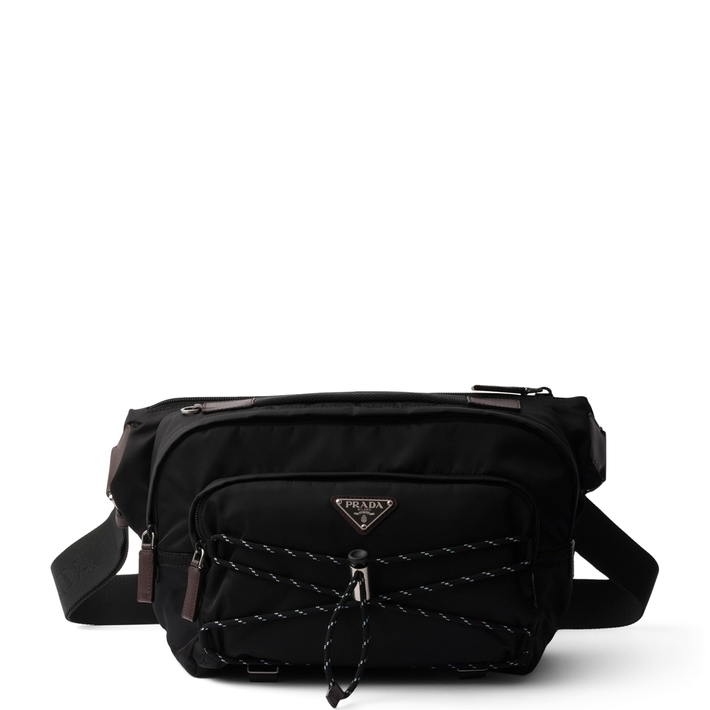 Prada Re-Nylon and Leather Shoulder Bag