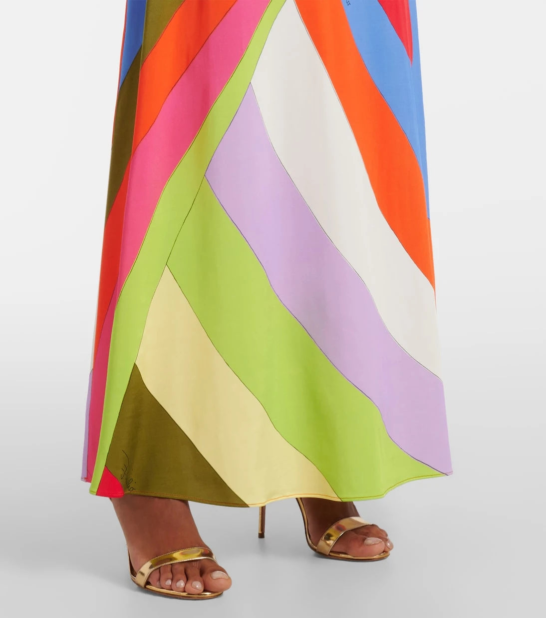 Pucci - Iride jersey satin maxi skirt