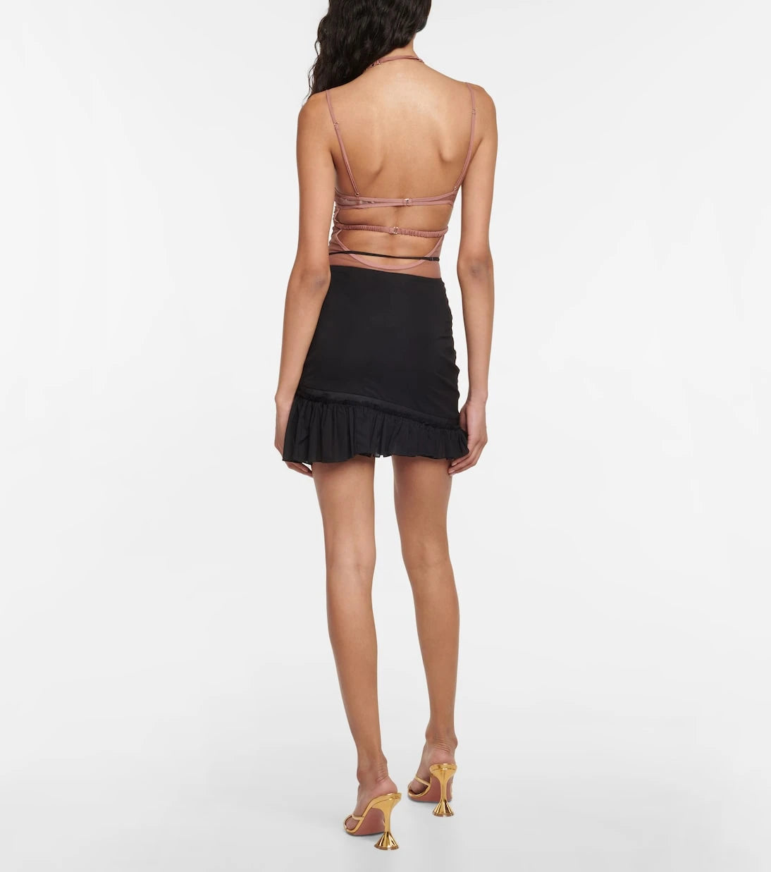 Nensi Dojaka - Cutout tulle bodysuit