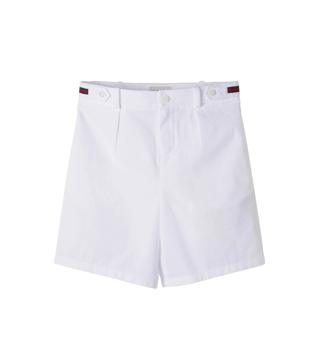 Gucci Kids - Web Stripe cotton Bermuda shorts