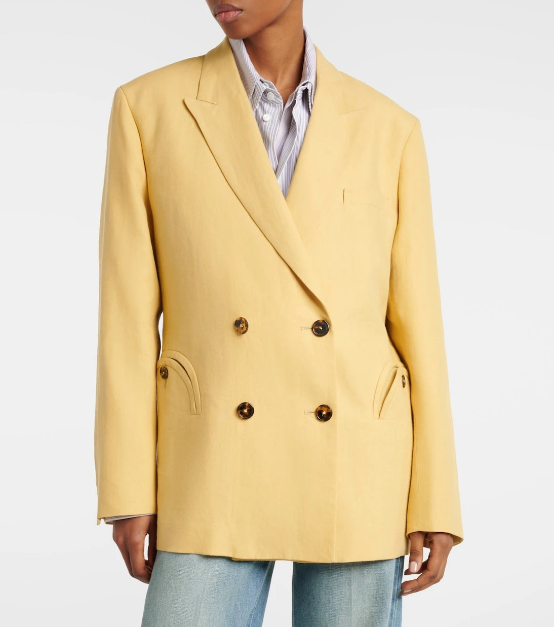 Blazé Milano - Nightbreak double-breasted linen blazer