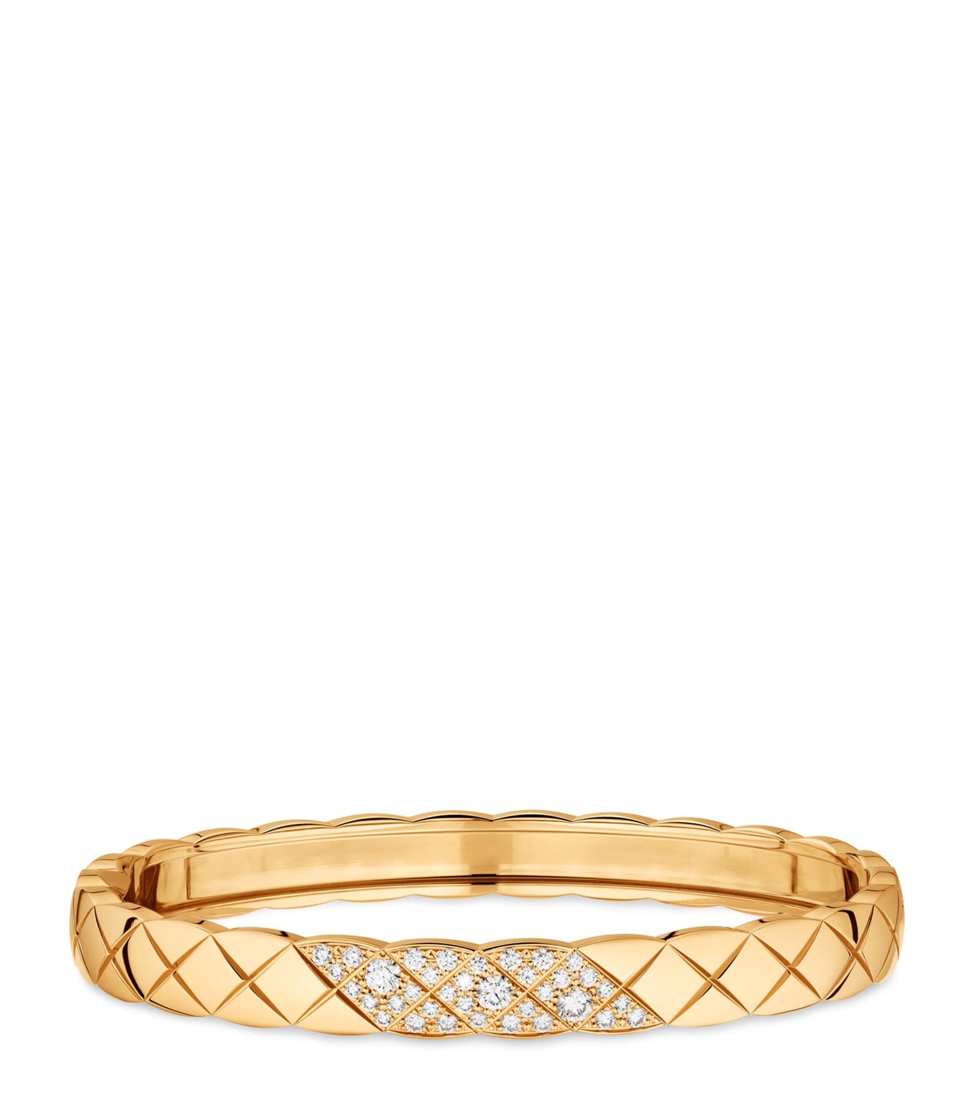 Yellow Gold and Diamond Coco Crush Bangle