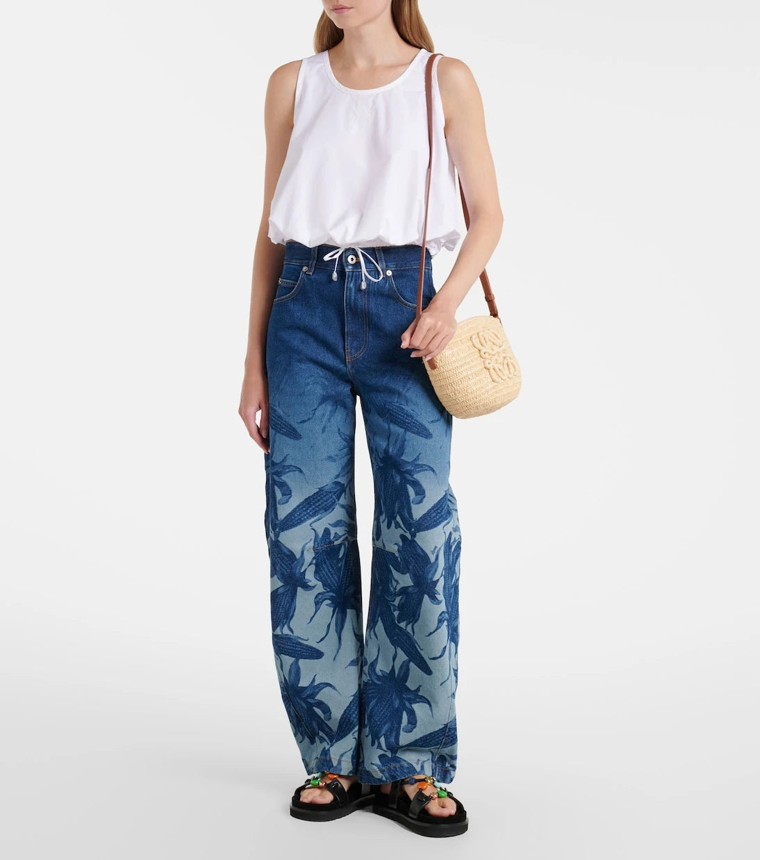 Loewe - Paula's Ibiza Eclipse raffia crossbody bag