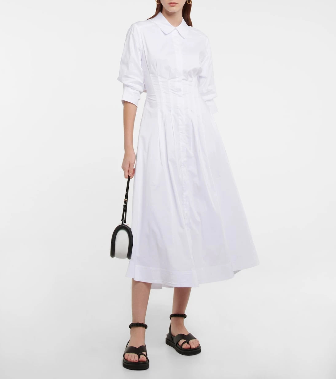 Simkhai - Jazz cotton-blend poplin shirt dress