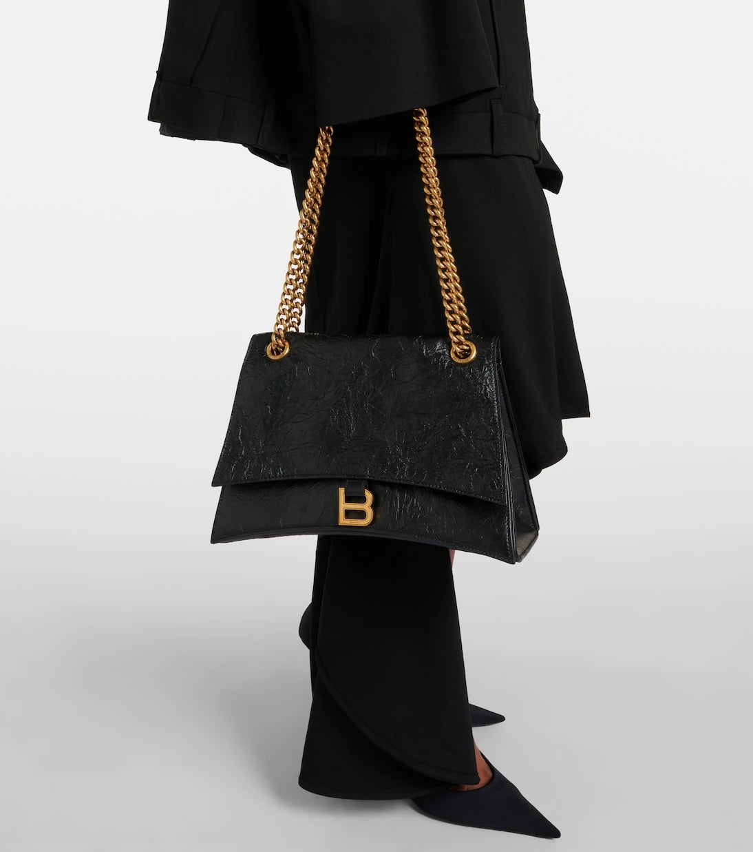 Balenciaga - Crush Medium leather shoulder bag